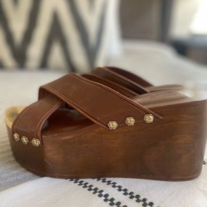 Rachel Zoe wooden wedges